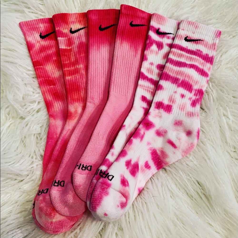 Nike - Set of 3 Tie Dye- Hand Dyed in Austin, TX
